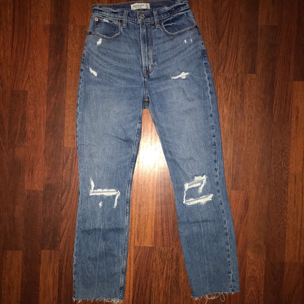 Abercrombie and Fitch curve love high rise momjean